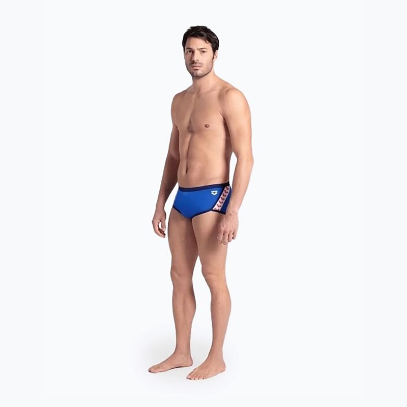 Bokserki pływackie męskie arena Icons Swim Low Waist Short Solid royal/navy 6