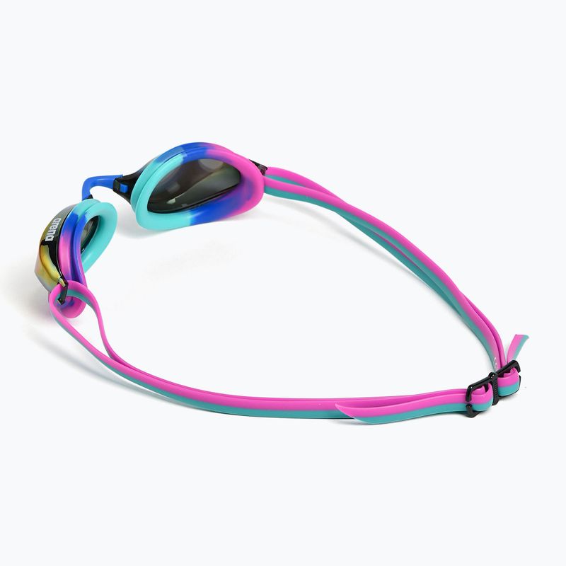 Okulary do pływania arena Python Mirror turquoise/water/fuchsia 3