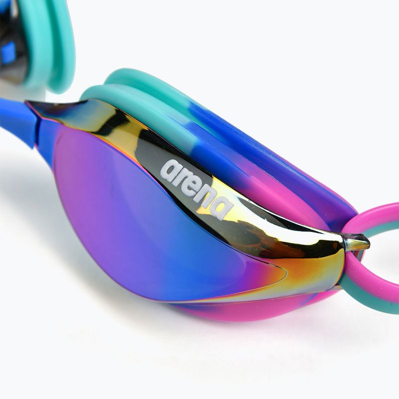Okulary do pływania arena Python Mirror turquoise/water/fuchsia 6