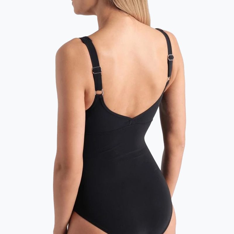 Strój pływacki jednoczęściowy damski arena Milena Wing Back black 5