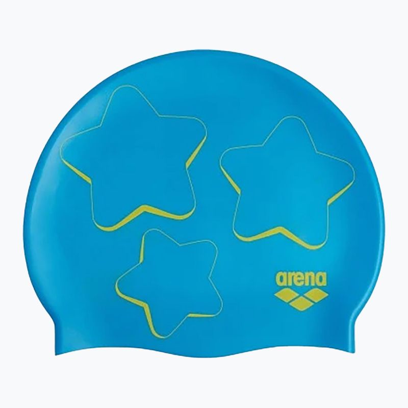 Czepek pływacki dziecięcy arena Print star graphic/turquois