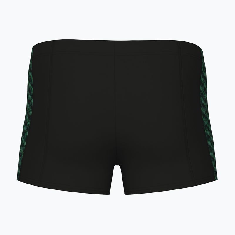 Bokserki kąpielowe męskie arena Monogram Swim Short black/dark sage multi 2