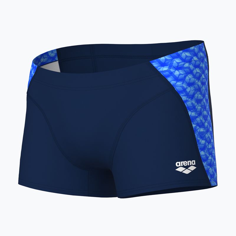 Bokserki kąpielowe męskie arena Monogram Swim Short navy/blue mutlti 3