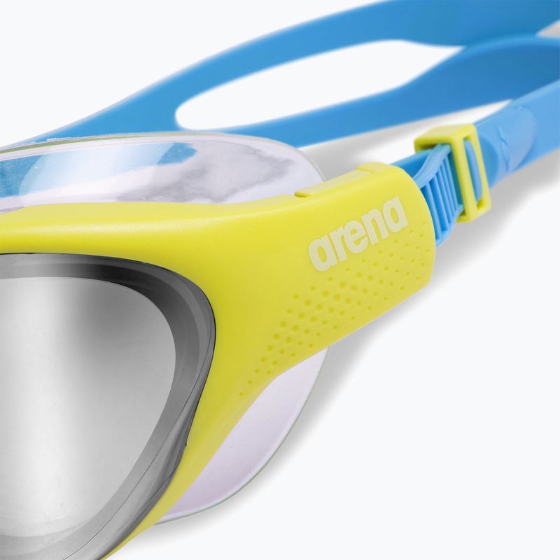 Okulary do pływania dziecięce arena The One Mirror Jr silver/soft green/blue cosmo 5