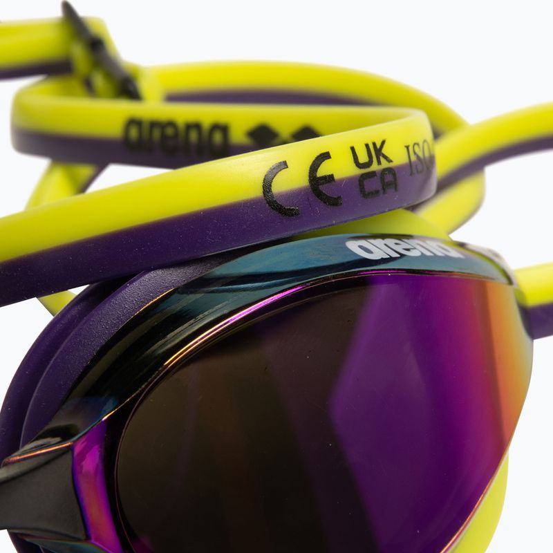 Okulary do pływania arena Python Mirror violet/plum/artic lime 6