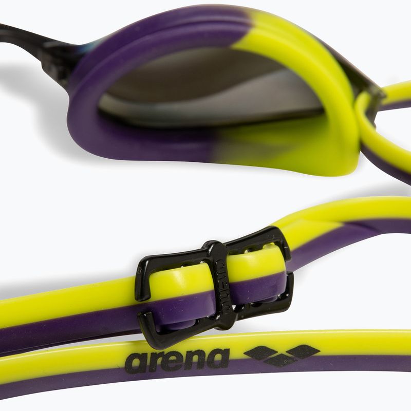 Okulary do pływania arena Python Mirror violet/plum/artic lime 7