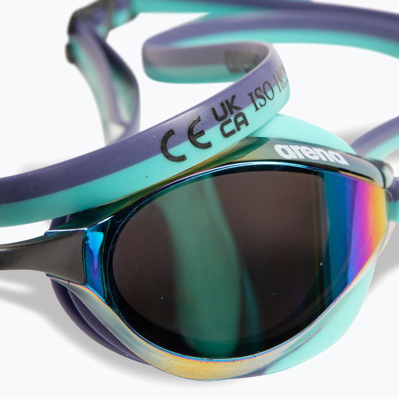 Okulary do pływania arena Python Mirror turquoise/future dusk/water 6
