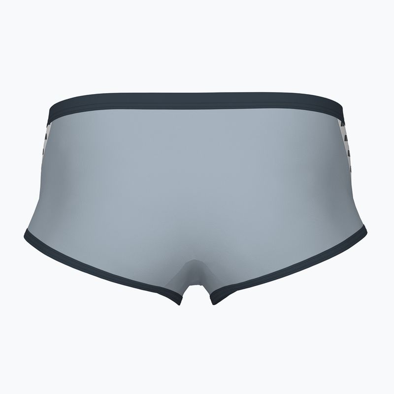 Bokserki pływackie męskie arena Icons Swim Low Waist Short Solid sea foam/asphalt 2