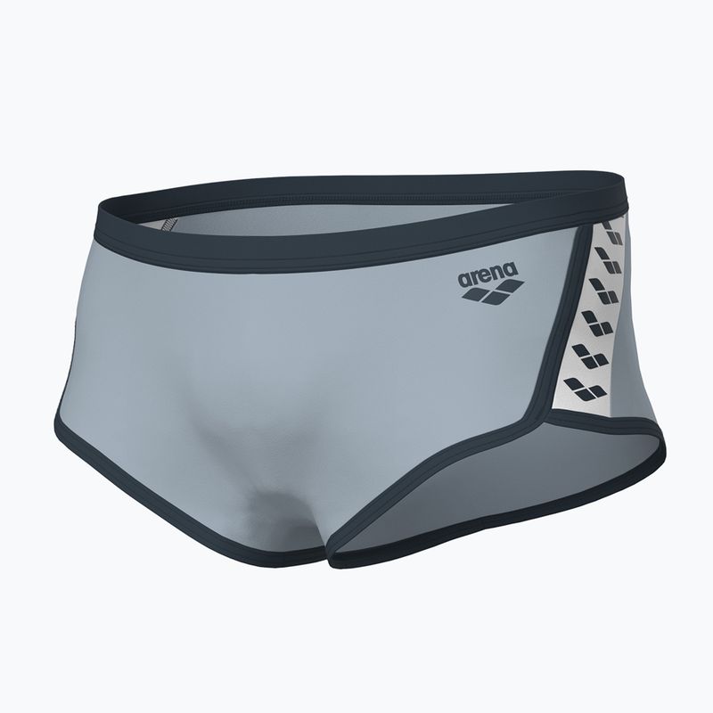 Bokserki pływackie męskie arena Icons Swim Low Waist Short Solid sea foam/asphalt 3