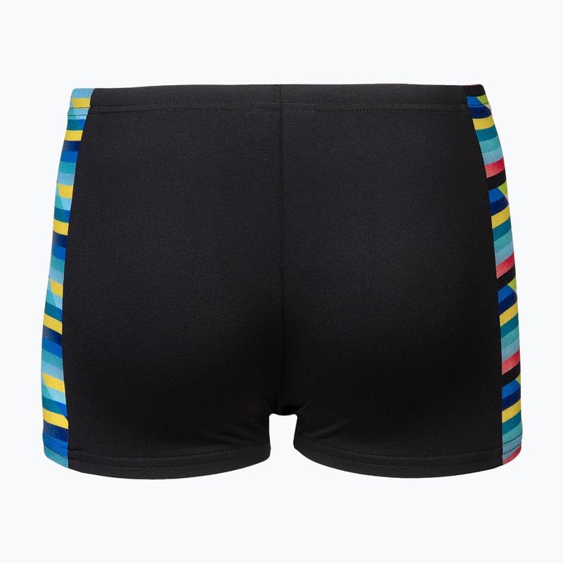 Bokserki pływackie dziecięce arena Racing Stripe Swim Short black/black multi 2