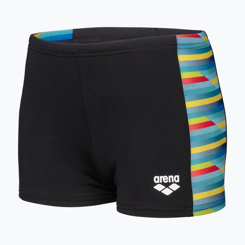 Bokserki pływackie dziecięce arena Racing Stripe Swim Short black/black multi 3