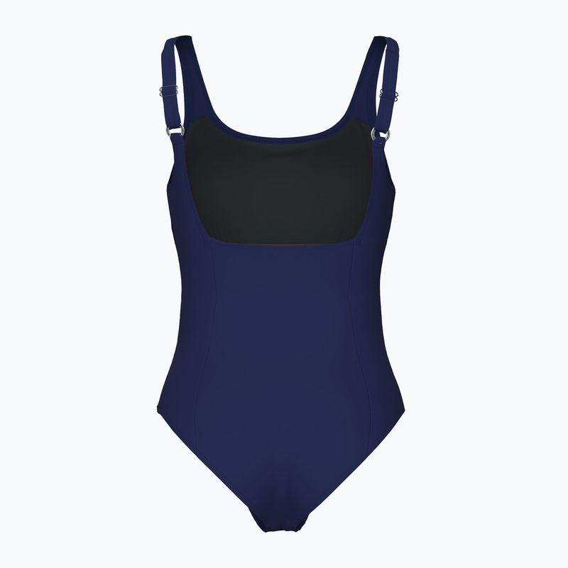 Strój pływacki jednoczęściowy damski arena Isa Squared Back navy/ice 2