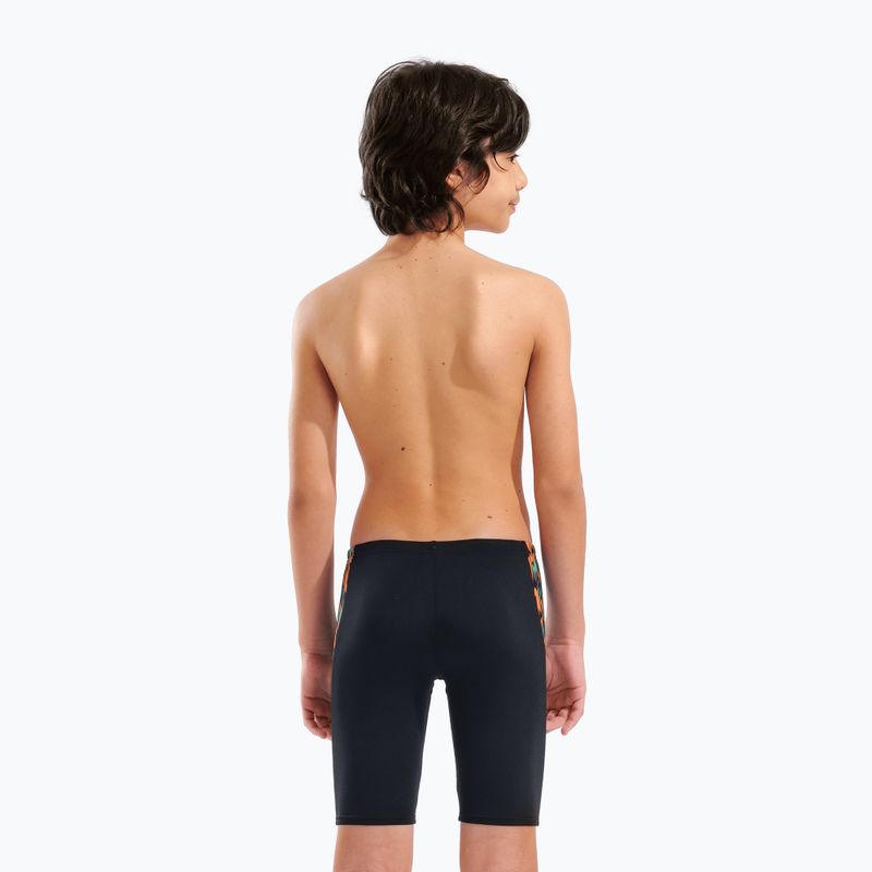 Jammery pływackie dziecięce arena Print Swim black/orange multi 2