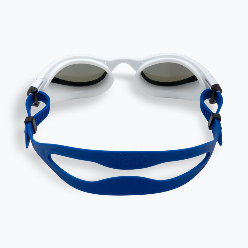 Okulary do pływania arena The One Plus Mirror blue mirror/white 3