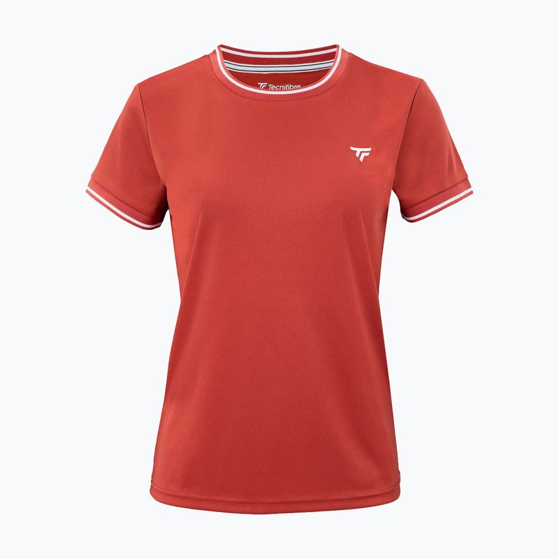 Koszulka tenisowa damska Tecnifibre Team Tech Tee terracota 4