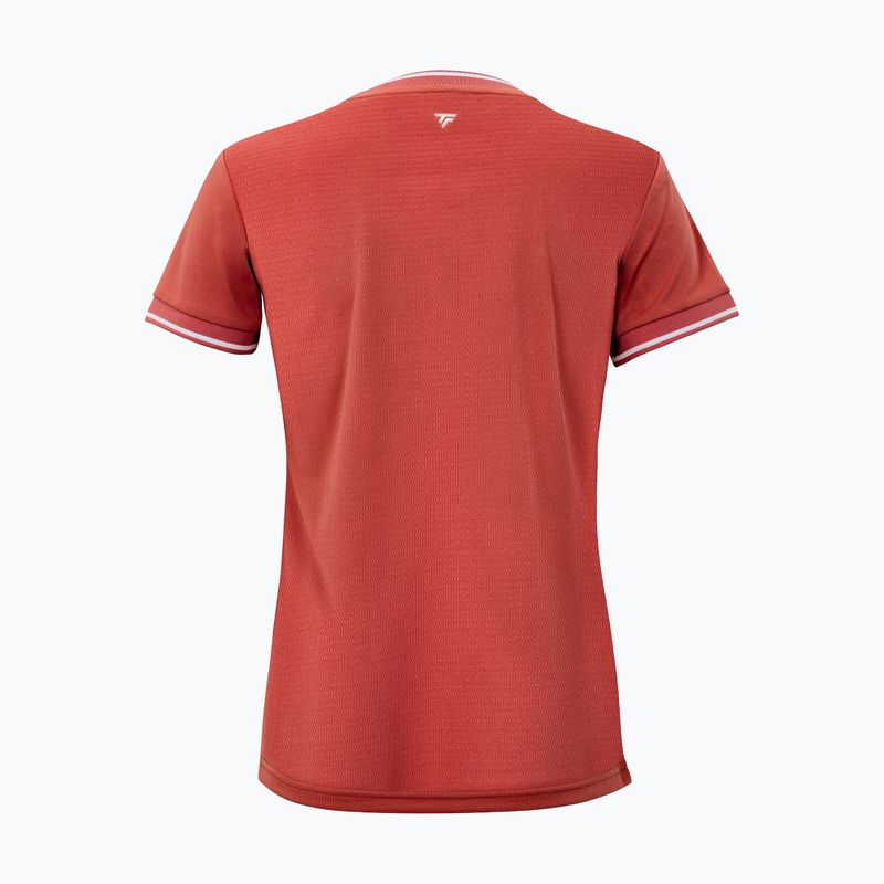 Koszulka tenisowa damska Tecnifibre Team Tech Tee terracota 5