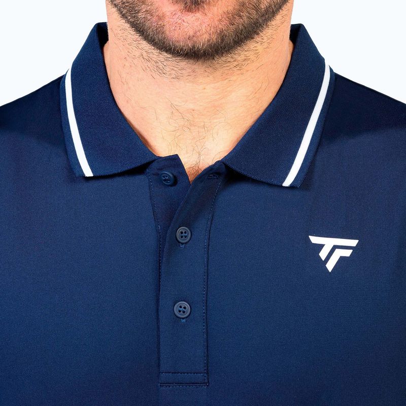 Koszulka polo tenisowa męska Tecnifibre Team Tech Polo marine 4
