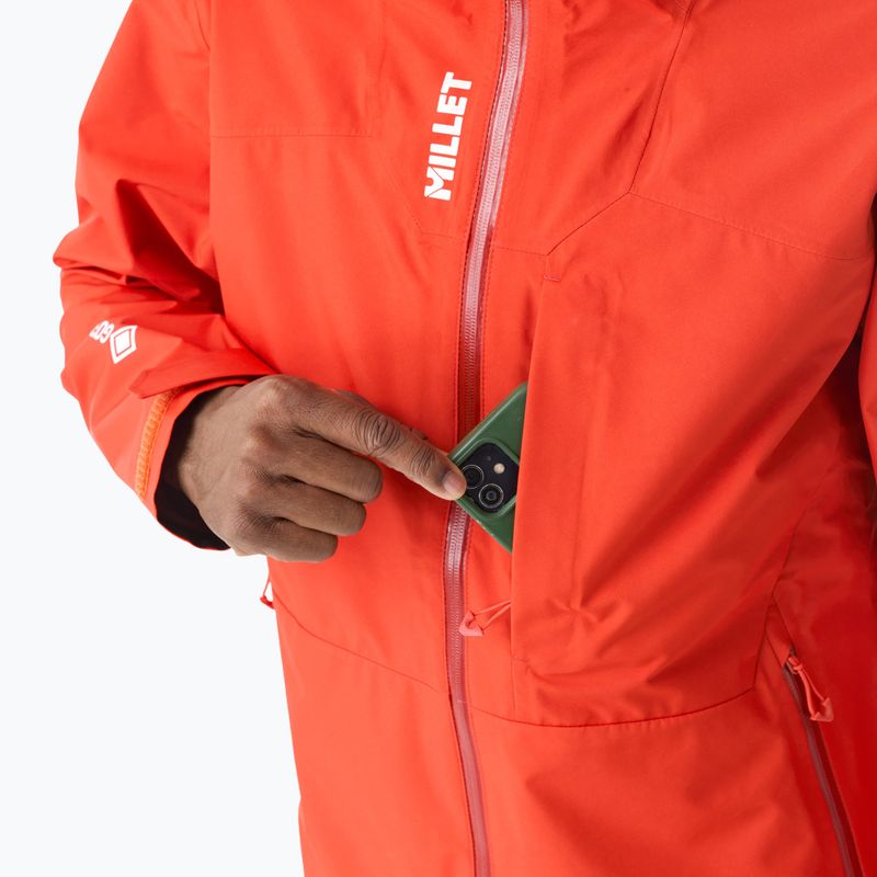 Kurtka przeciwdeszczowa męska Millet Kamet Gore-Tex Jacket Jacket paprika 7