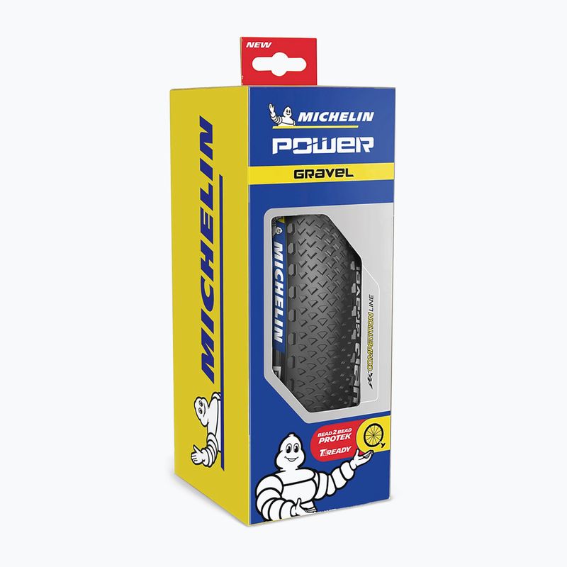 Opona rowerowa Michelin Power Gravel TS TLR Competition Line 700 x 47C black 3