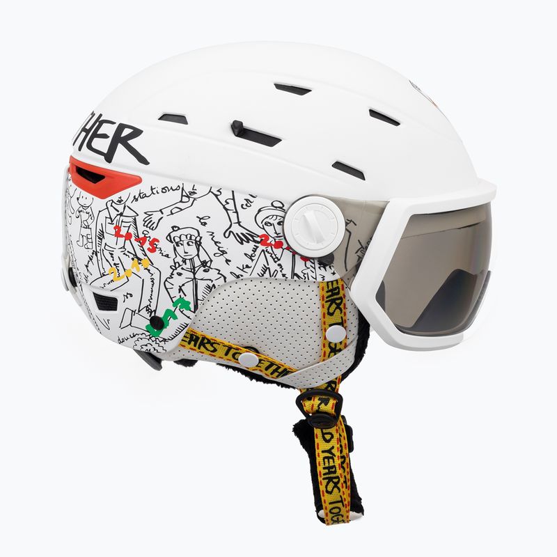 Kask narciarski Rossignol Allspeed Visor Impacts Photo JCC W white 3
