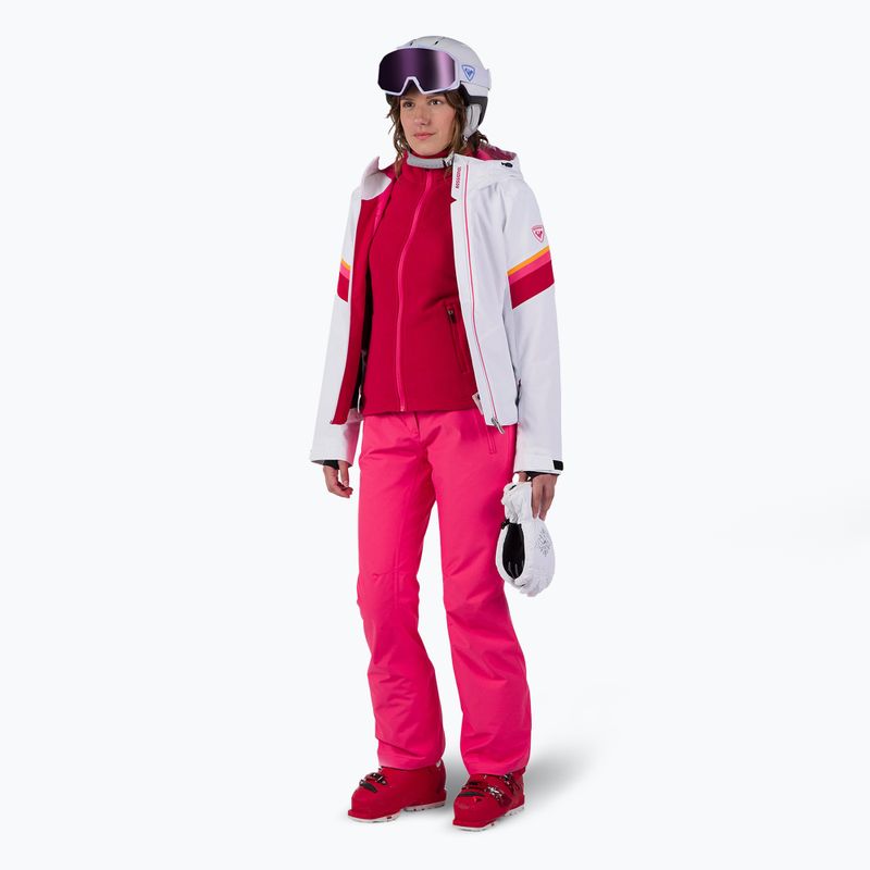 Bluza polarowa damska Rossignol Strawpile Fleece Fz ruby red 2