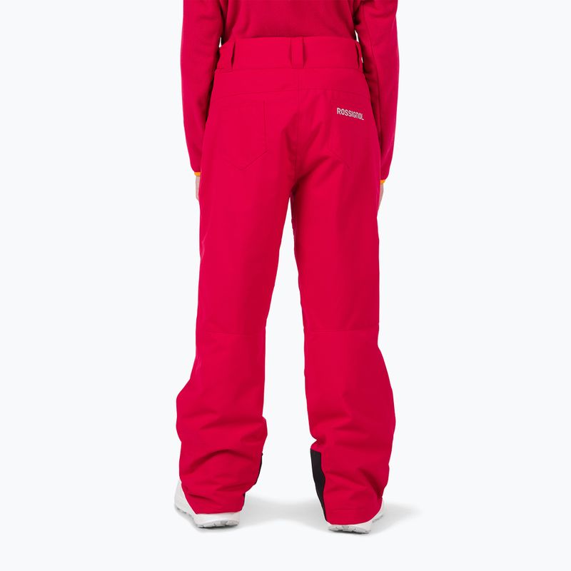 Spodnie narciarskie dziecięce Rossignol Girl Ski ruby red 3