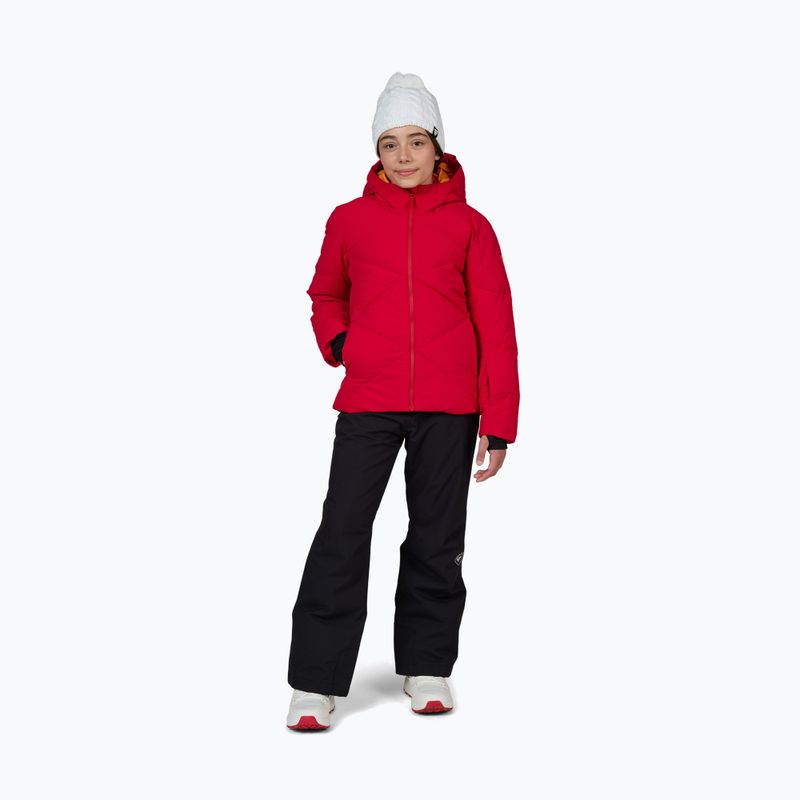 Kurtka narciarska dziecięca Rossignol Girl Staci ruby red 2