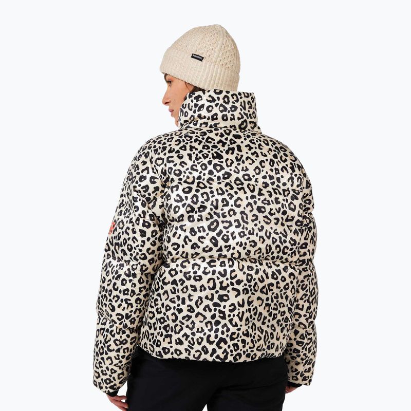 Kurtka puchowa damska Rossignol Aretu Allover Down nature wild leopard print 3