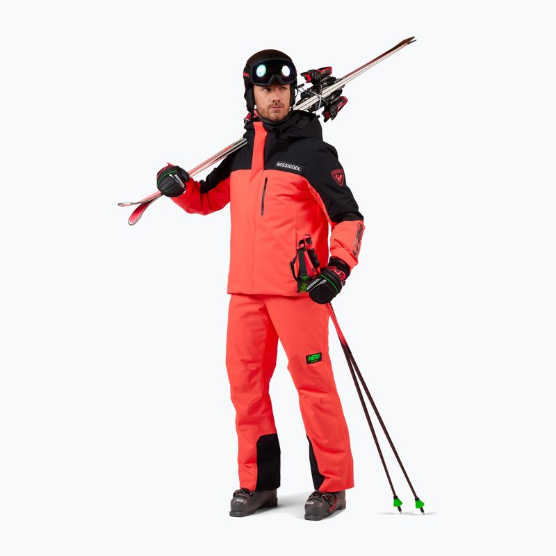 Spodnie narciarskie męskie Rossignol Hero Insulated neon red 2