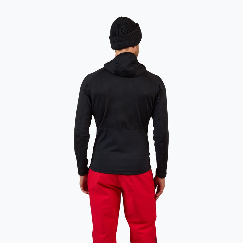 Bluza męska Rossignol Blackside Mix Full Zip Hoodie Fleece black 3