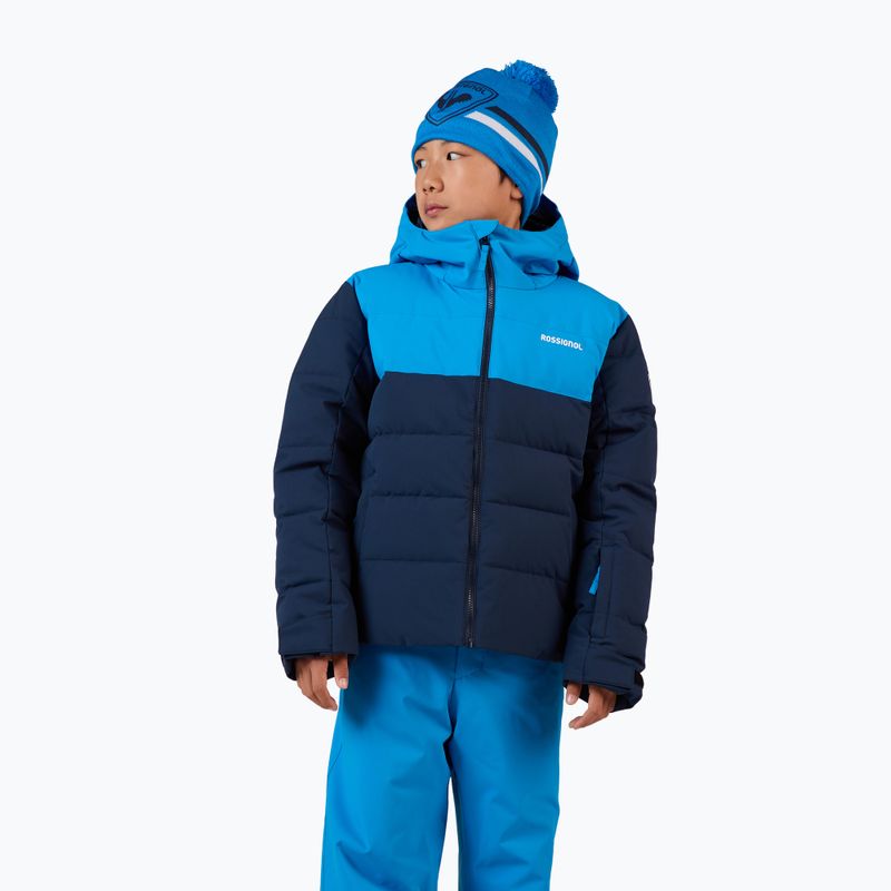 Kurtka narciarska dziecięca Rossignol Siz Quiled dark navy