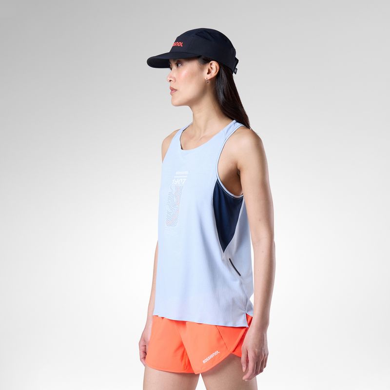Koszulka do biegania damska Rossignol Sapa Ultra Tank blue aura 4
