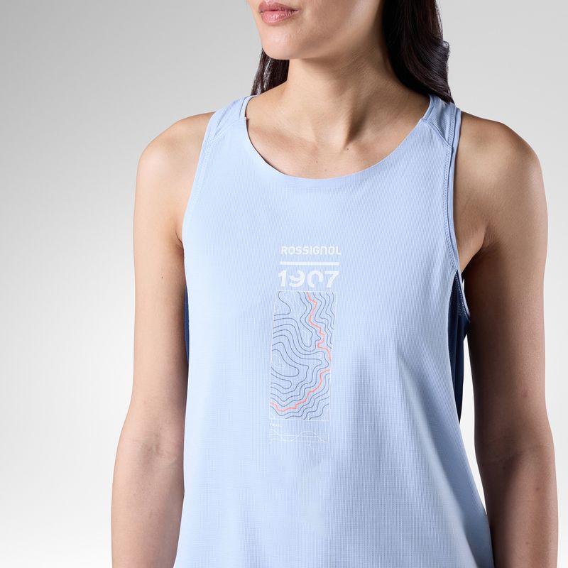 Koszulka do biegania damska Rossignol Sapa Ultra Tank blue aura 5