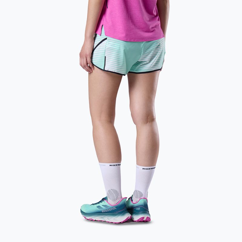 Spodenki do biegania damskie Rossignol Sapa white line fogg 3