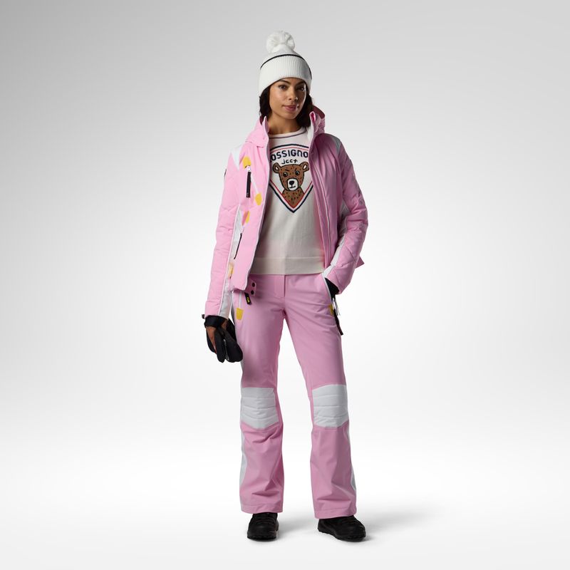 Spodnie narciarskie damskie Rossignol JCC Valdiz new pink 2