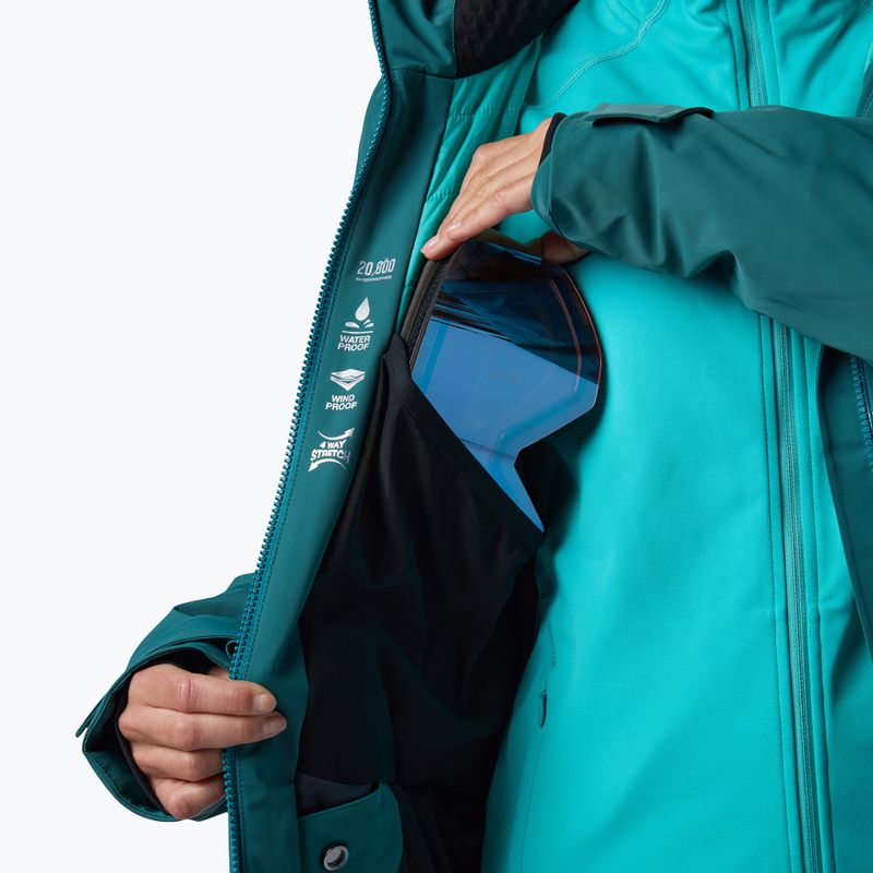 Kurtka narciarska damska Rossignol 4WS Blackside Insulated transformative teal 15