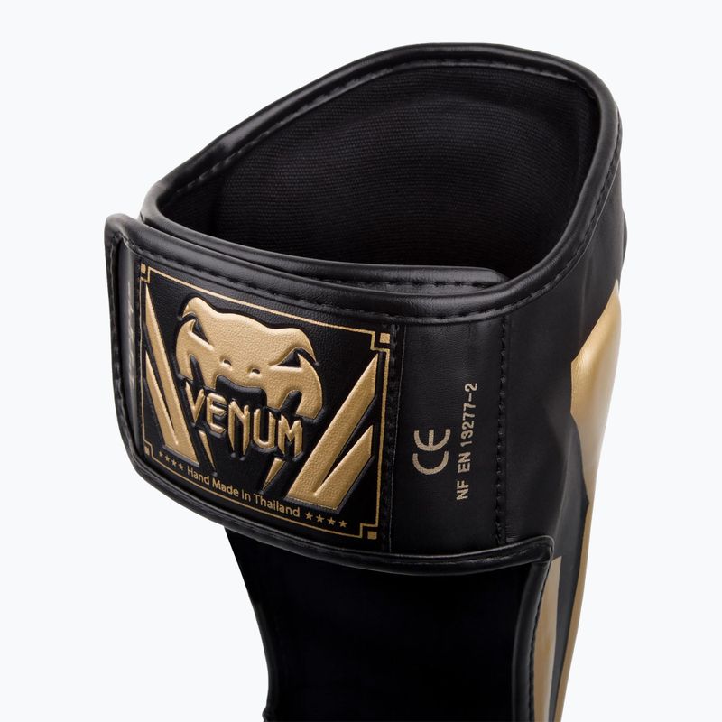 Ochraniacze piszczeli i stóp Venum Elite Standup black/gold 3