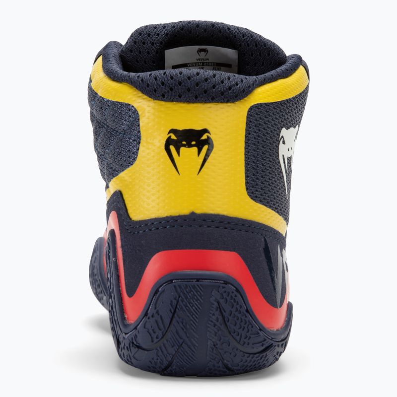 Buty bokserskie Venum Elite Wrestling blue/yellow 6