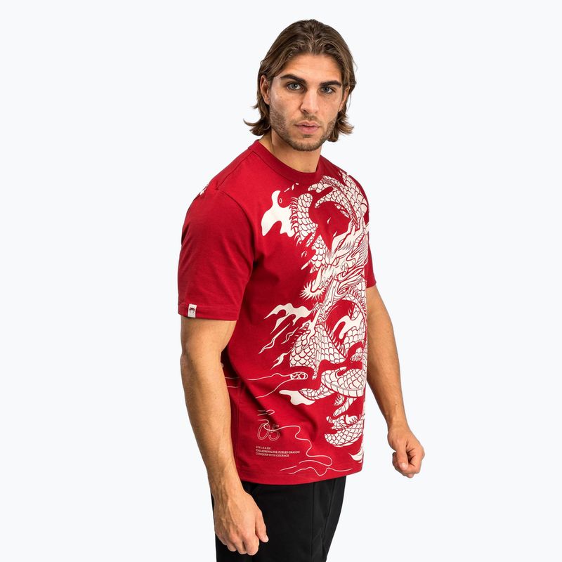 Koszulka męska Venum Dragon’S Flight Men’S T-Shirt cherry red/cream white 3