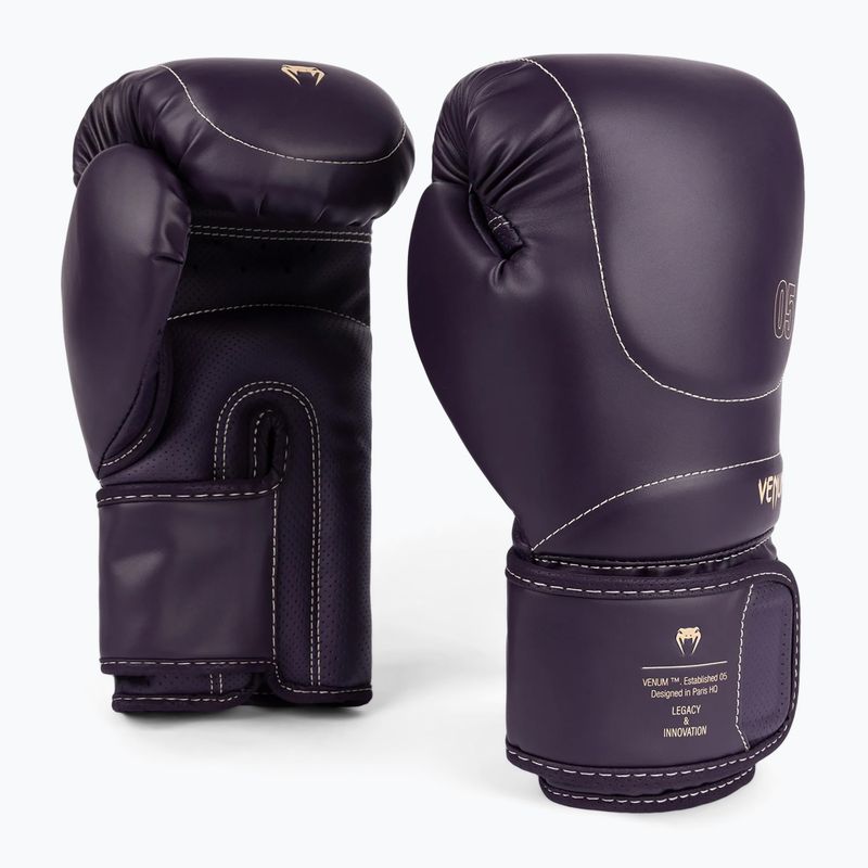 Rękawice bokserskie męskie Venum Impact Evo Boxing Gloves deep purple 3