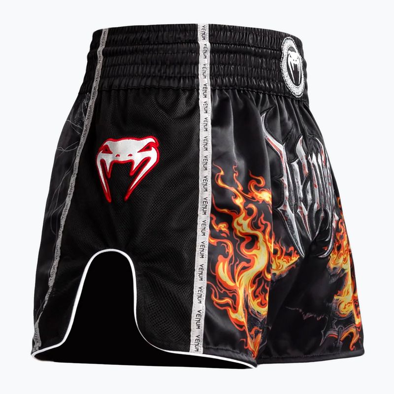 Spodenki treningowe męskie Venum Gladiator 5.0 Muay Thai Shorts black/neon orange 4