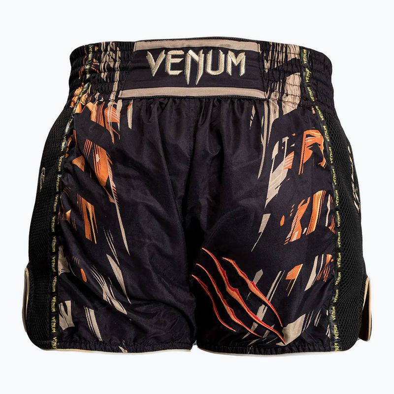 Spodenki treningowe męskie Venum Tiger Muay Thai Shorts black/neon orange 2