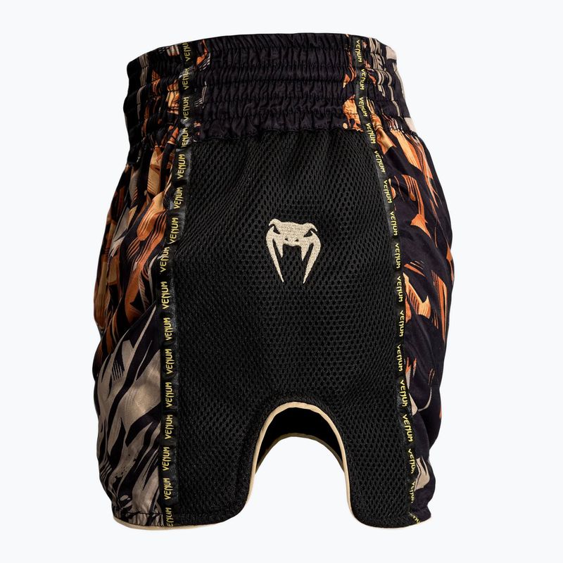 Spodenki treningowe męskie Venum Tiger Muay Thai Shorts black/neon orange 3