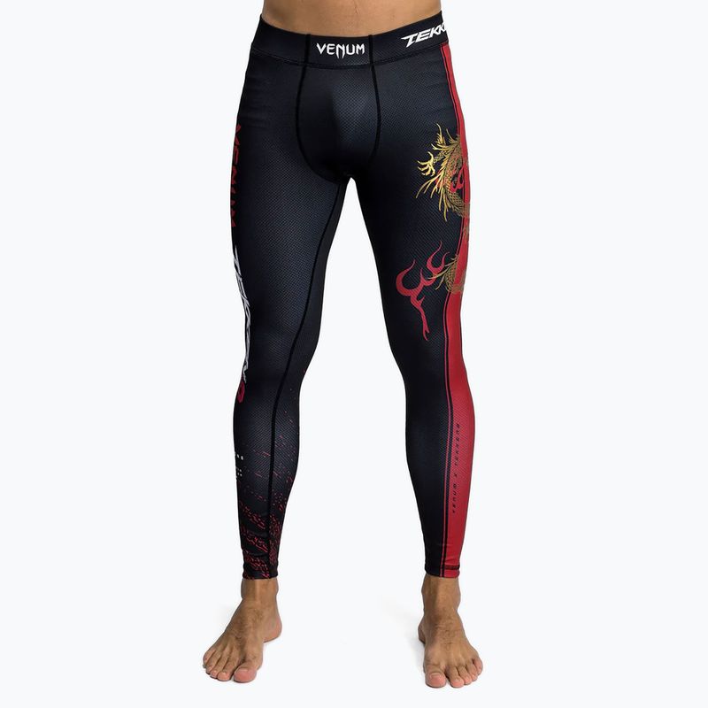 Legginsy treningowe męskie Venum X Tekken 8 - Marshall Law Spats black/red/gold 4