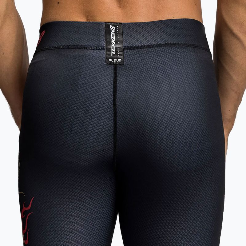 Legginsy treningowe męskie Venum X Tekken 8 - Marshall Law Spats black/red/gold 8