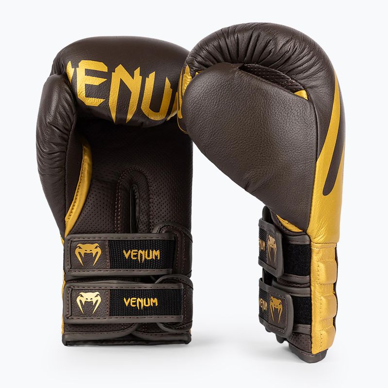 Rękawice bokserskie Venum Reverso Boxing chocolate/gold 3