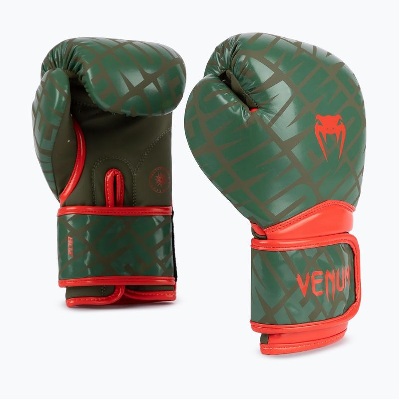 Rękawice bokserskie dziecięce Venum Contender 1.5 XT Kids army green 2