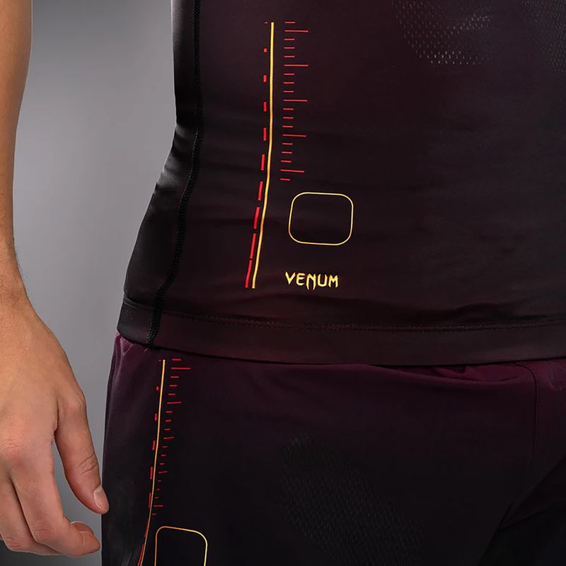 Koszulka treningowa męska Venum Tactical XT 05522  Rashguards black/burgundy/gold 5