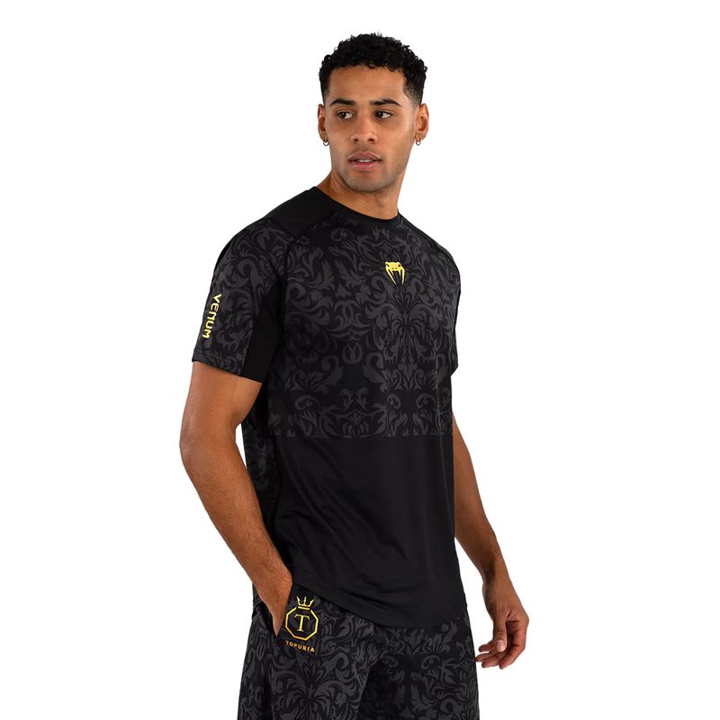 Koszulka treningowa męska Venum x Ilia Topuria Unmatched Dry-Tech black/gold 3