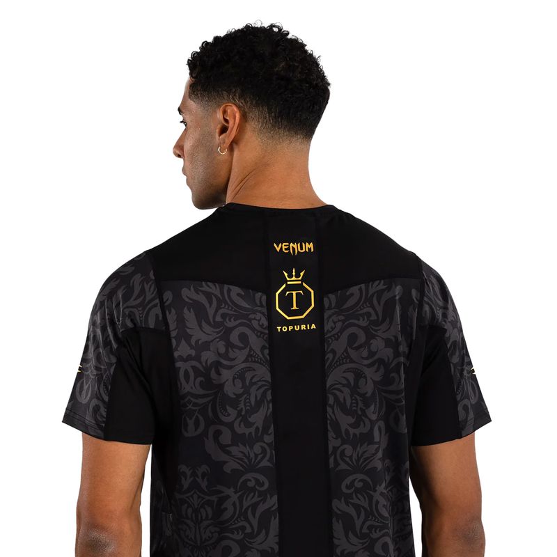 Koszulka treningowa męska Venum x Ilia Topuria Unmatched Dry-Tech black/gold 6